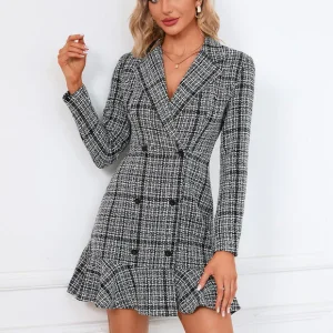 Robe Chemise Rayée Noir Et Blanc
