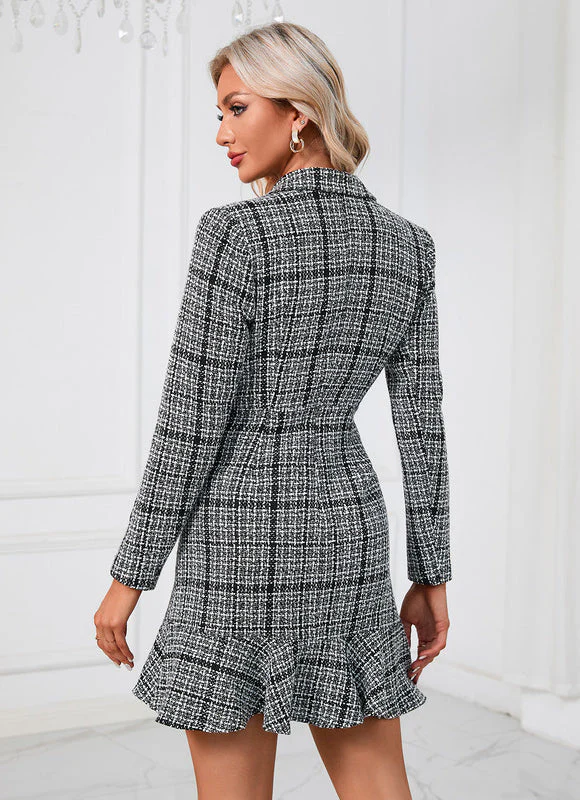 Robe Chemise Rayée Noir Et Blanc – Image 7