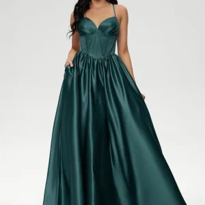 Robe De Bal Bal Satinée Profonde