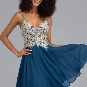 Robe De Bal Bleu Poudré Chic