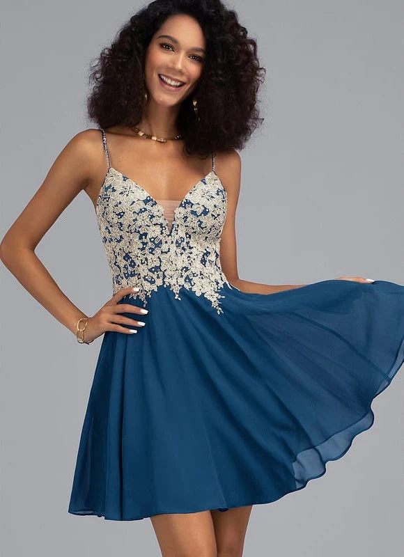 Robe De Bal Bleu Poudré Chic – Image 2