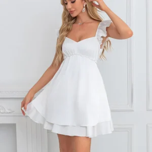 Robe De Bal Blanche Fluide