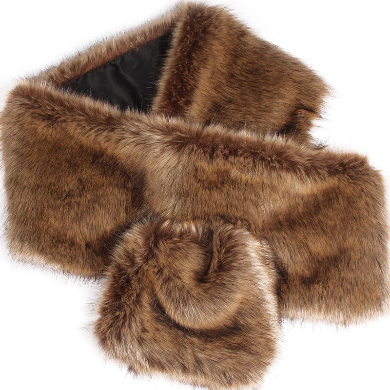 Châle fausse fourrure chaude - Plusieurs couleurs ..Warm faux fur shawl - Lot colors – Image 6