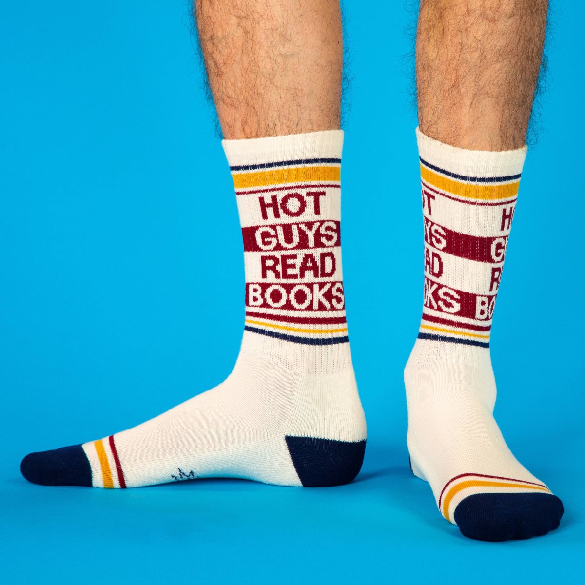 Chaussettes de sport "Hot Guys Read Books" – Image 8