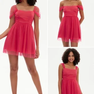 Robe De Bal Tulle Fuchsia