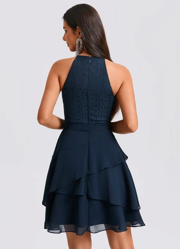 Robe De Bal À Volants Marine – Image 8