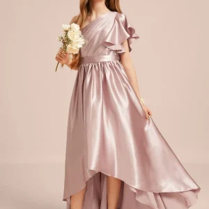 Robe Rose Poudrée Demoiselle D'Honneur