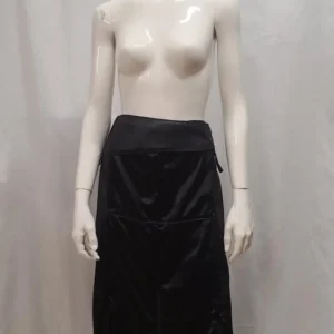 Jupe longue noire satinée Taille +