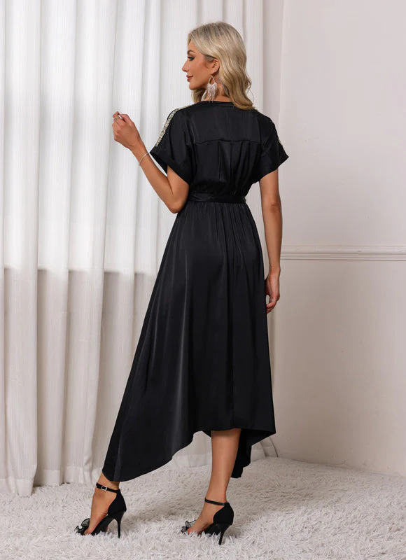 Robe Asymétrique Chic Scintillante – Image 3