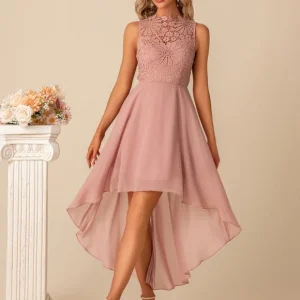 Robe Rose Poudré Grande Taille