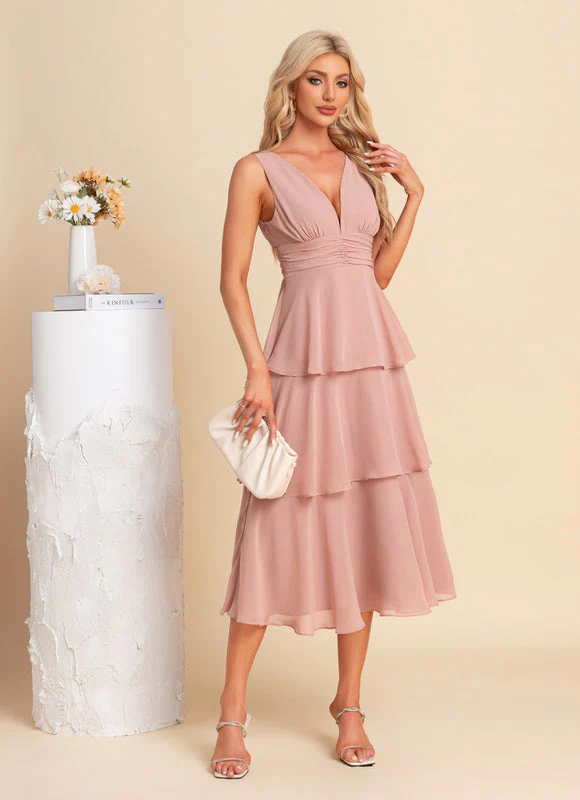 Robe Vintage Rose Poudré – Image 6