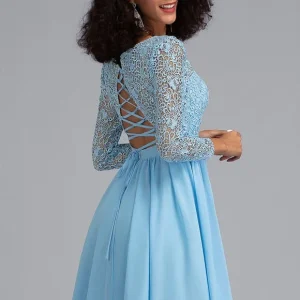 Robe De Bal À Volants Marine