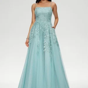Robe De Bal Tulle Aquatique