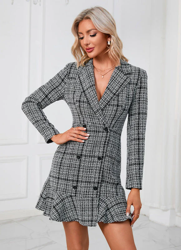 Robe Chemise Rayée Noir Et Blanc – Image 3