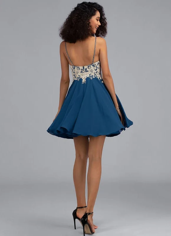 Robe De Bal Bleu Poudré Chic – Image 4