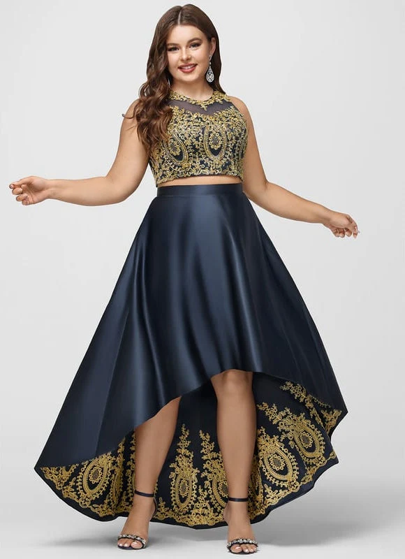 Robe De Bal Asymétrique Dorée – Image 7