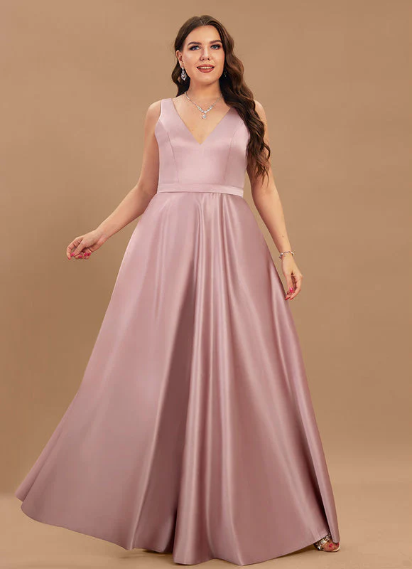 Robe Satinée Rose Poudré – Image 7