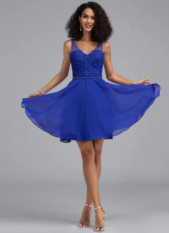 Robe De Bal Bleu Poudré Chic – Image 3