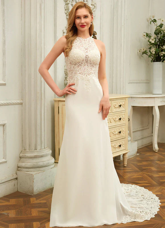 Robe De Mariée Élégante En Dentelle – Image 3