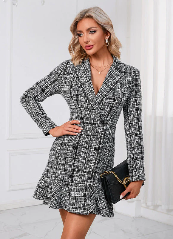 Robe Chemise Rayée Noir Et Blanc – Image 5