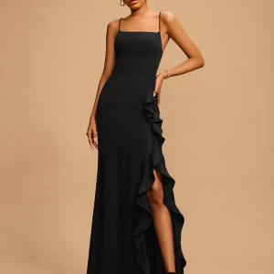 Robe Fourreau Chic À Fente Raffinée