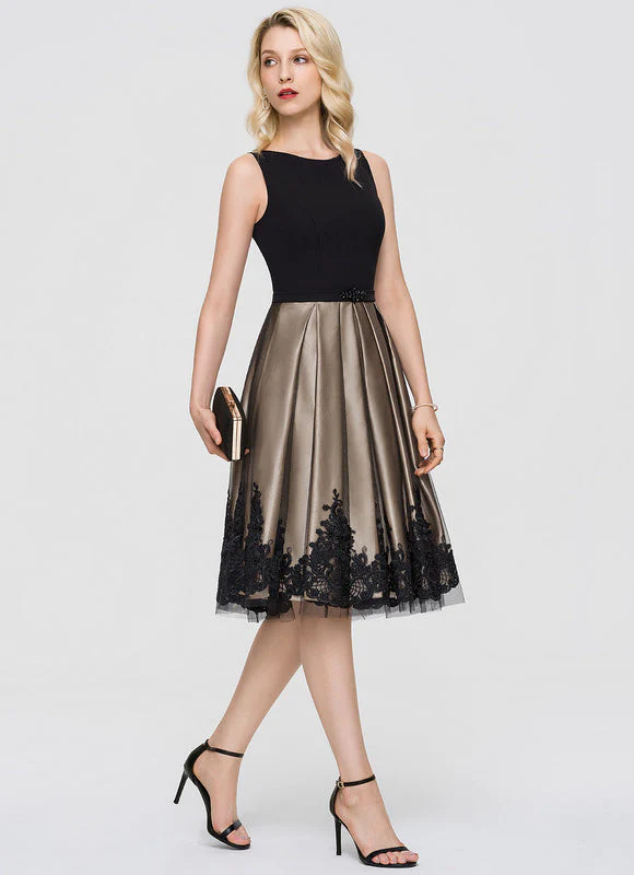 Robe Cocktail Élégante À Broderies – Image 4