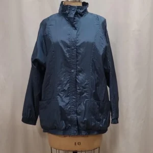 Coupe-vent bleu luisant