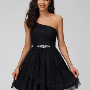 Robe De Bal Tulle Courte Noir