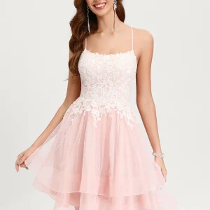 Robe De Bal Tulle Rose