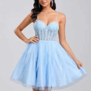 Robe De Bal Tulle Ciel