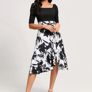 Robe Bicolore Noire Et Blanche