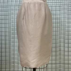 Jupe tailleur rose pâle