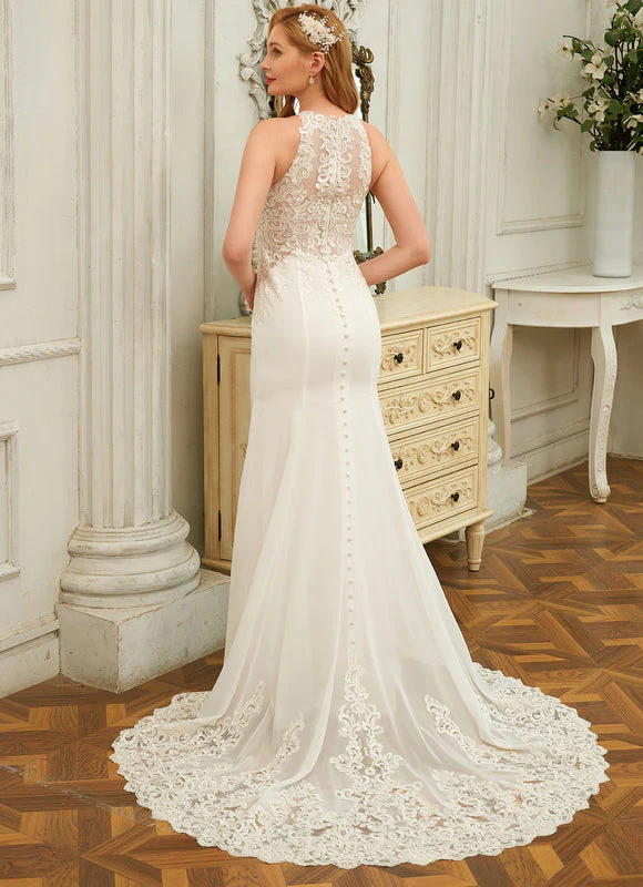 Robe De Mariée Élégante En Dentelle – Image 5