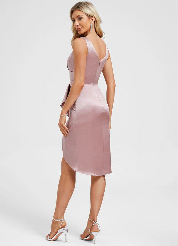 Robe Fourreau Rose Poudré – Image 7