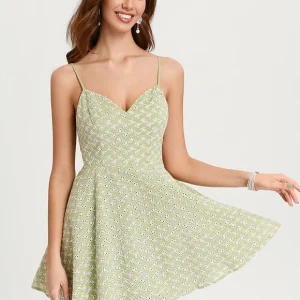 Robe De Bal À Motifs Floraux Vert Clair