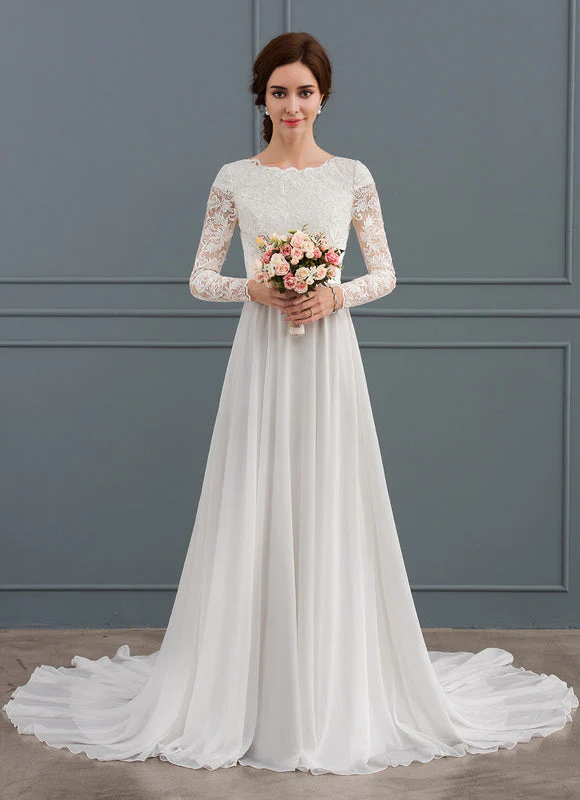 Robe Nuptiale Romantique À Manches Longues – Image 5