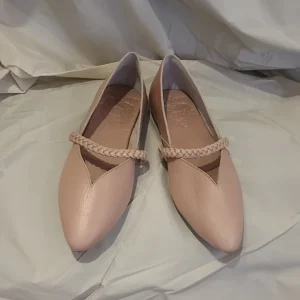 Ballerine cuir rose
