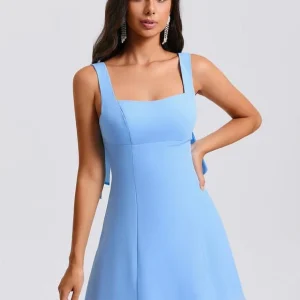 Robe De Bal Courte Bleue Claire