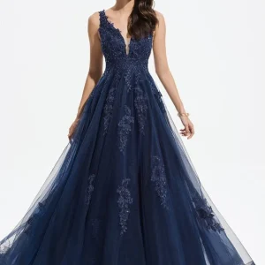 Robe De Bal Tulle Azur