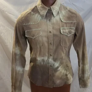 Chemise Western tie-dye