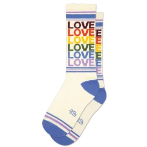 Chaussettes de sport vintage Rainbow "LOVE"