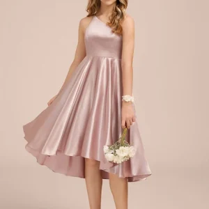 Robe Rose Poudrée Demoiselle D'Honneur