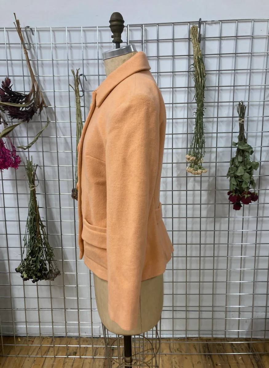 Veston de laine rose saumon – Image 3