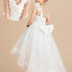 Robe Enfant Tulle Fleuri Élégante