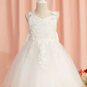 Robe Enfant Tulle Florale Élégante