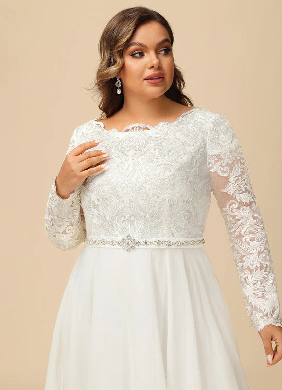 Robe Nuptiale Romantique À Manches Longues – Image 3