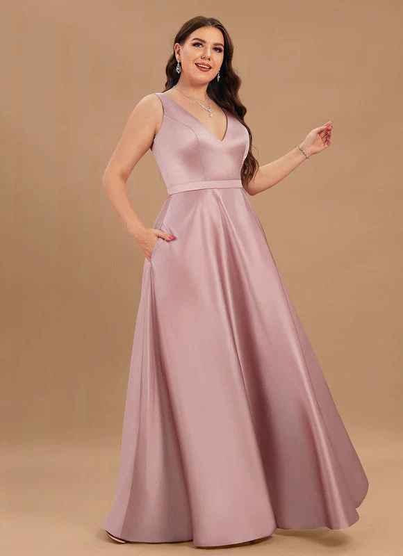 Robe Satinée Rose Poudré – Image 6