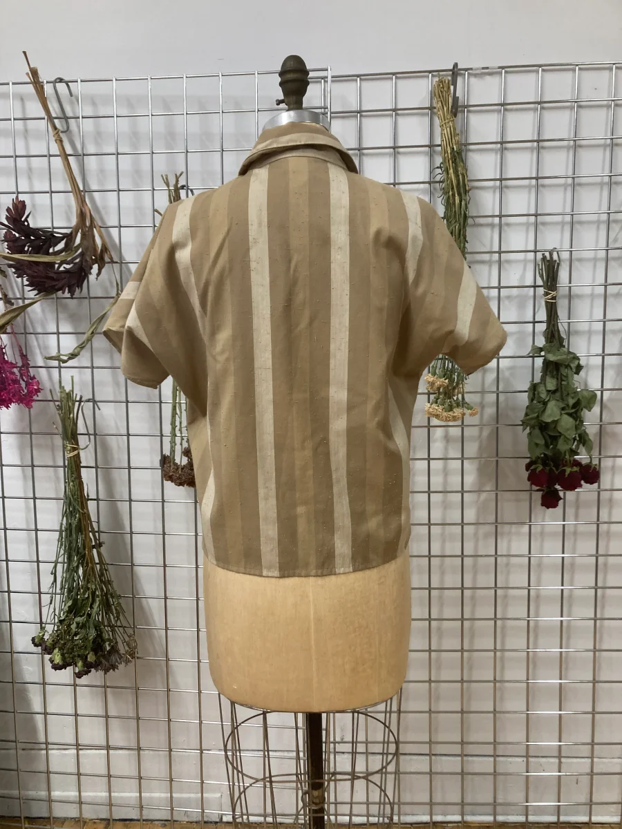 Blouse rayures beiges – Image 4