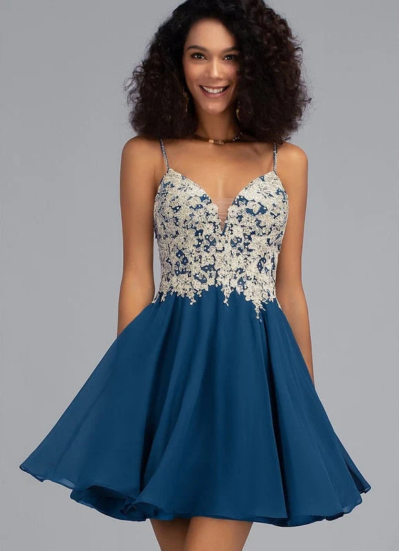 Robe De Bal Bleu Poudré Chic – Image 3