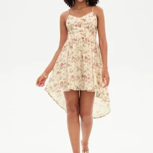 Robe De Bal Asymétrique Florale